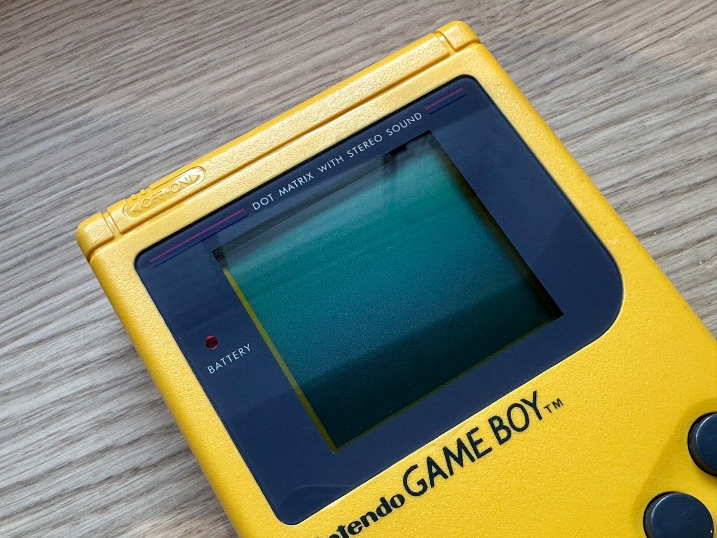 Yellow Play it Loud Game Boy DMG-01 - Authentic - Cleaned, Tested, Restored