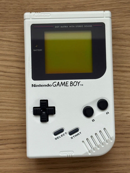 RARE Genuine White Play it Loud Game Boy - Authentic - Cleaned, Tested