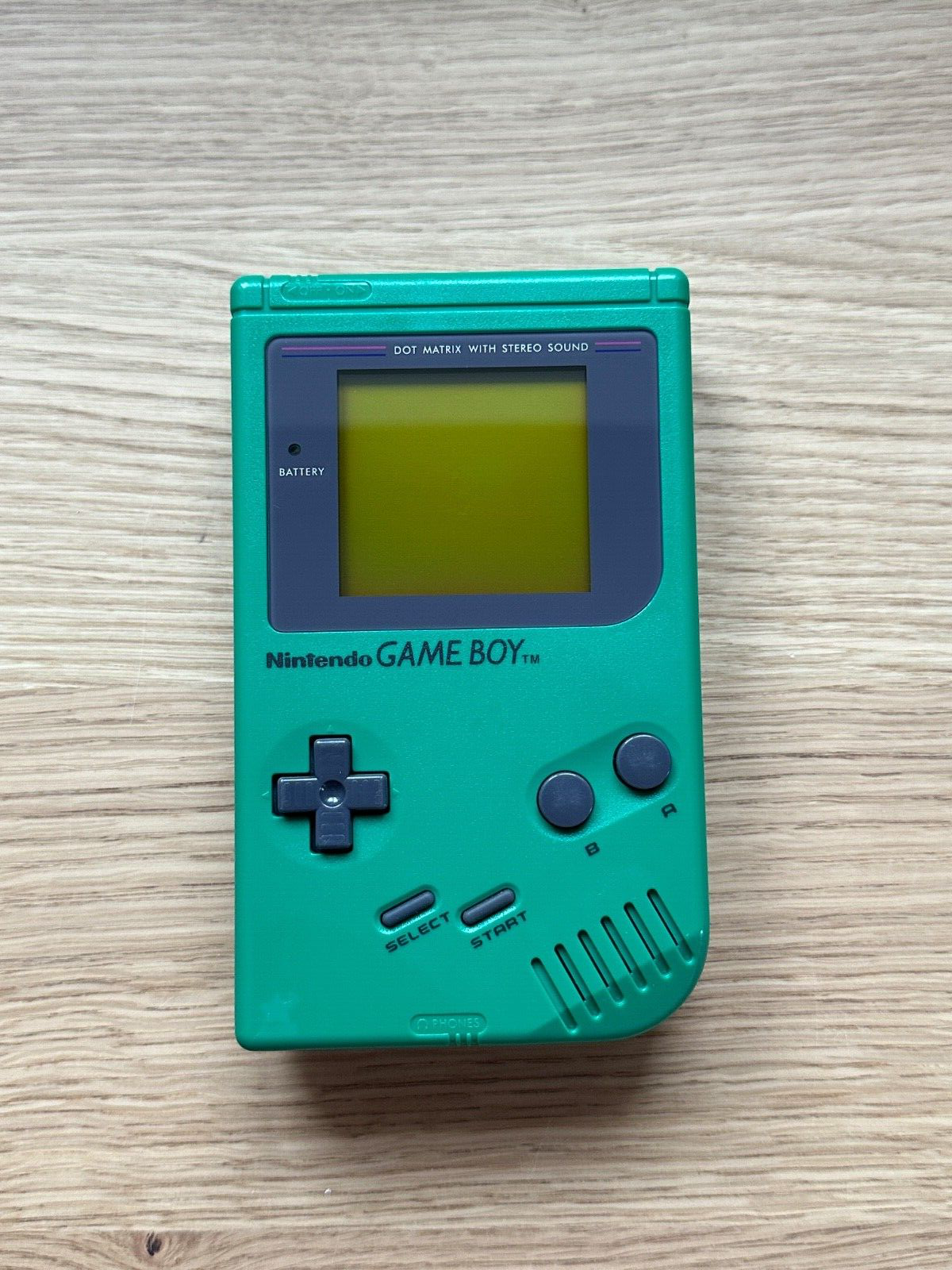 Green Play it Loud Game Boy DMG-01 - Genuine - Cleaned, Tested, Restored