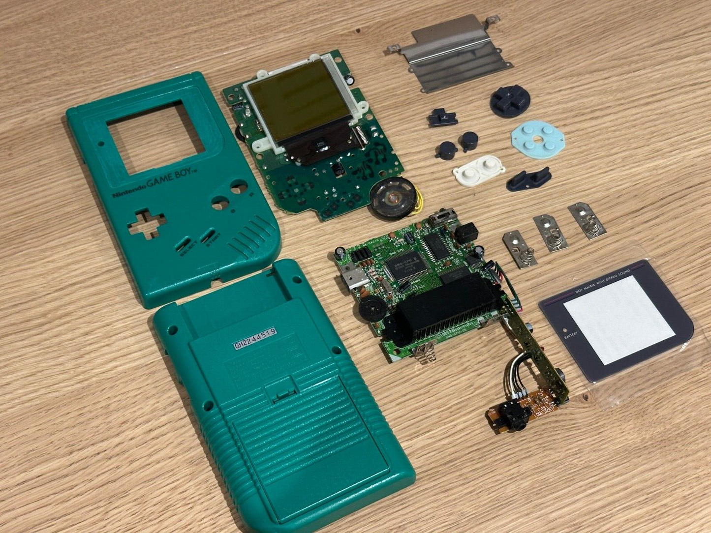 Green Play it Loud Game Boy DMG-01 - Genuine - Cleaned, Tested, Restored