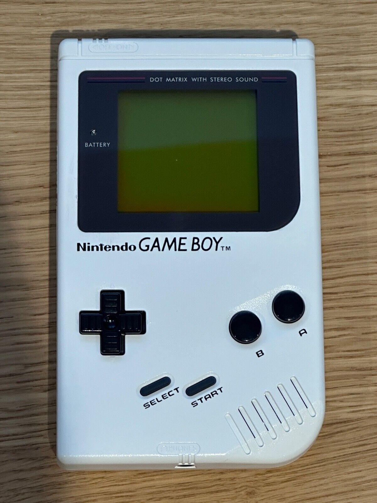 RARE Genuine White Play it Loud Game Boy - Authentic - Cleaned, Tested