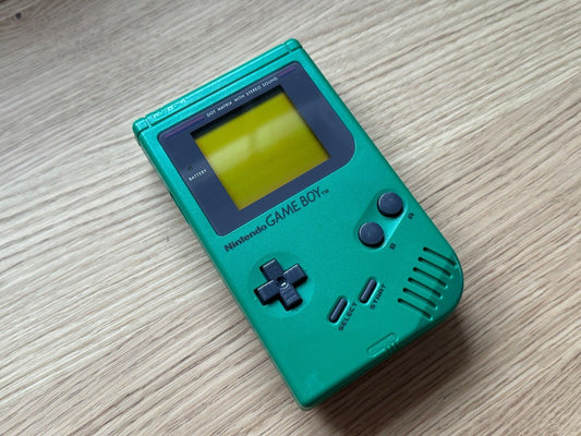 Green Play it Loud Game Boy DMG-01 - Genuine - Cleaned, Tested, Restored