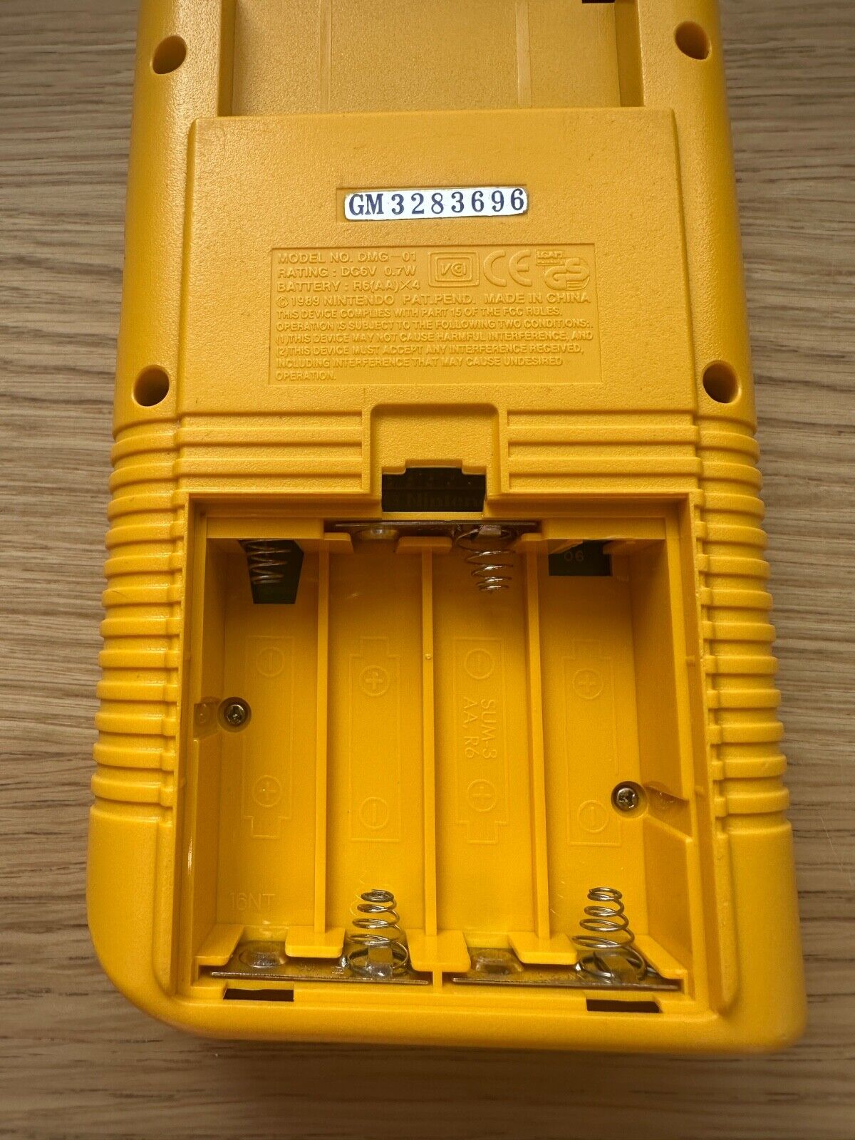 Yellow Play it Loud Game Boy DMG-01 - Authentic - Cleaned, Tested, Restored